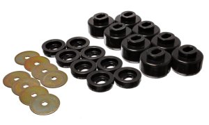 Chevrolet Silverado 2500 Body Mount Bushing Kit - Energy Suspension - Hyper-Flex Polyurethane - Black - `01-`06